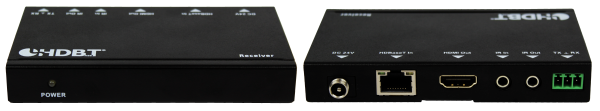 Front & Back Panel Views of HDBT Receivers Included w/ MUH44L Matrix Switcher